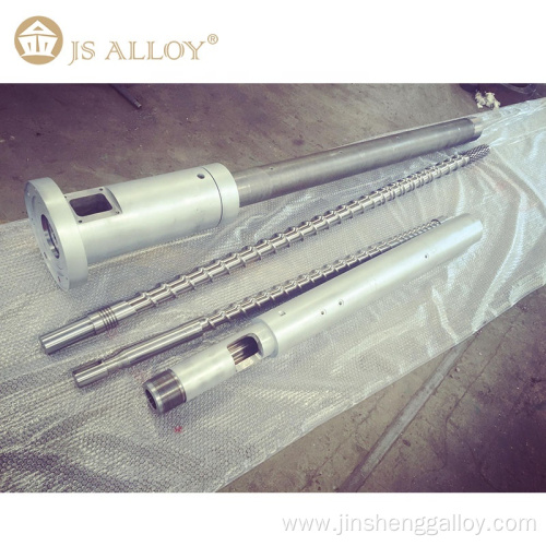 JS-ALLOY extruding bimetallic single screw barrel of high speed for HDPE LDPE PE PP PVC